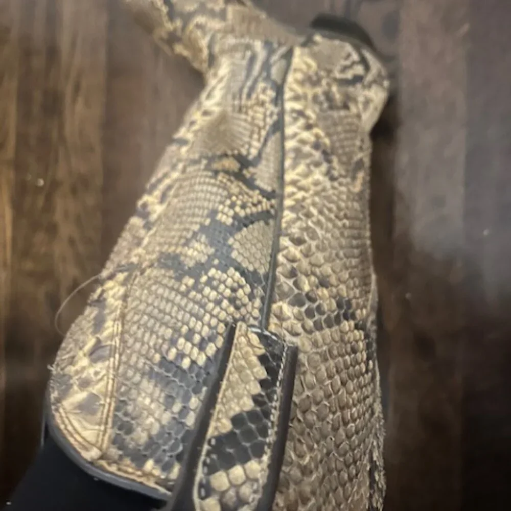 Dan Post Ladies Full Snakeskin boots  Vintage - Picture 4 of 8